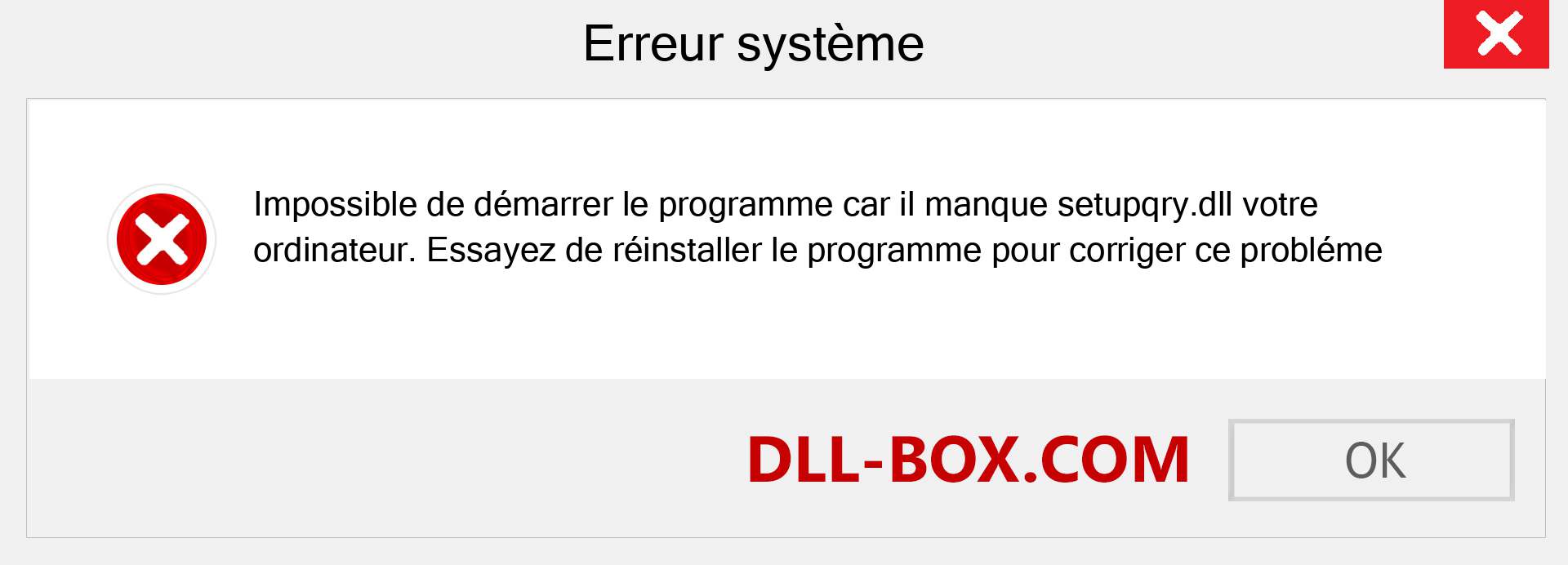 Le fichier setupqry.dll est manquant ?. Télécharger pour Windows 7, 8, 10 - Correction de l'erreur manquante setupqry dll sur Windows, photos, images